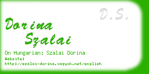 dorina szalai business card